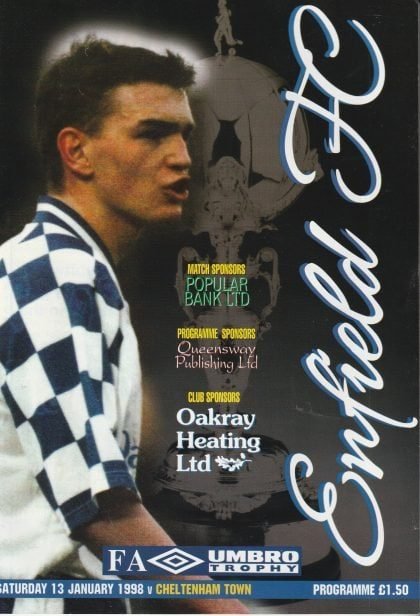 Enfield v Cheltenham Town   13-Jan-1998