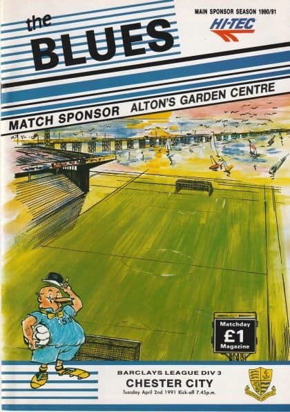 Southend United v Chester City 02-Apr-1991