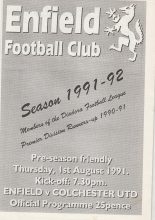 Enfield v Colchester United 01-Aug-1991