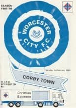 Worcester City v Corby Town  01-Feb-1986