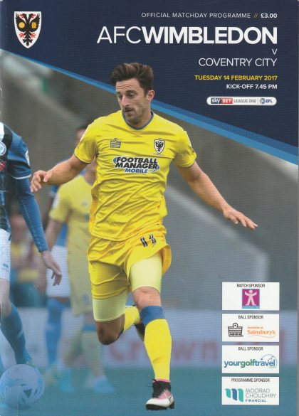 AFC Wimbledon v Coventry City 14-Feb-2017