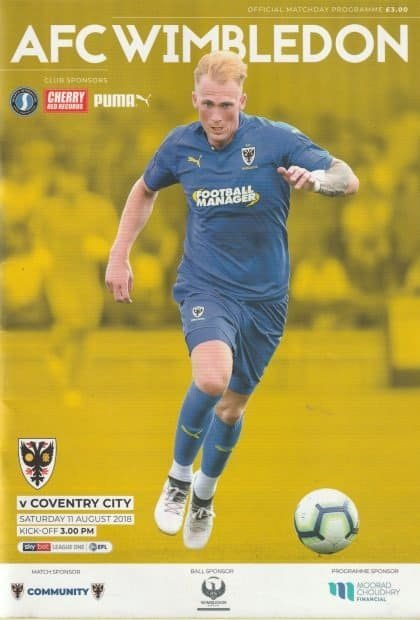 AFC Wimbledon v Coventry City  11-Aug-2018