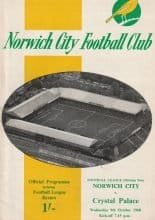 Norwich City v Crystal Palace 09-Oct-1968