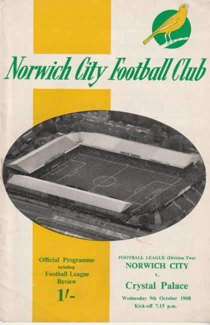 Norwich City v Crystal Palace 09-Oct-1968