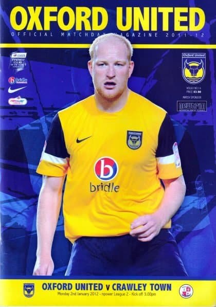 Oxford United v Crawley Town 02-Jan-2012