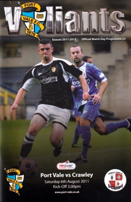 Port Vale v Crawley Town 06-Aug-2011