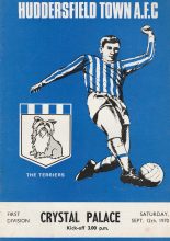 Huddersfield Town v Crystal Palace  12-Sep-1970