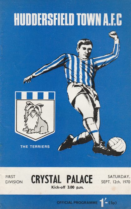 Huddersfield Town v Crystal Palace  12-Sep-1970