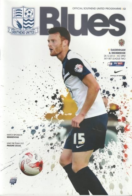 Southend United v Dagenham & Redbridge   28-Dec-2014