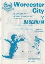 Worcester City v Dagenham 05-Feb-1983