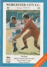 Worcester City v Dartford 14-Dec-1991