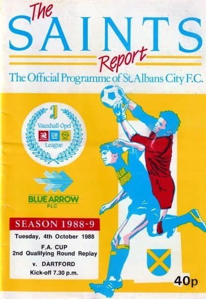 St Albans City v Dartford  04-Oct-1988