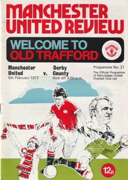 Manchester United v Derby County  05-Feb-1977