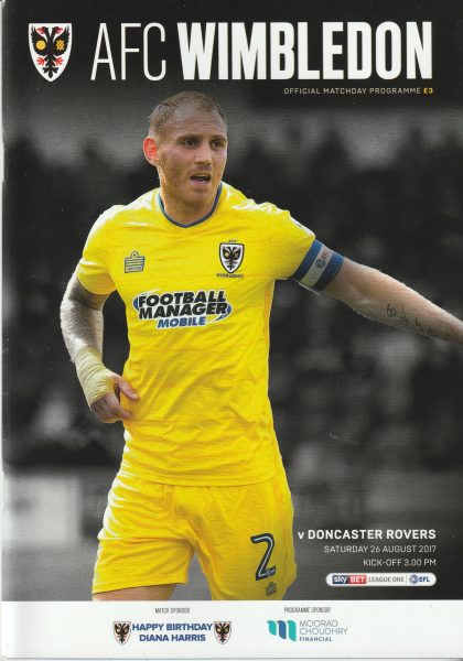 AFC Wimbledon v Doncaster Rovers  26-Aug-2017