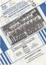 Worcester City v Dorchester Town 15-Oct-1988