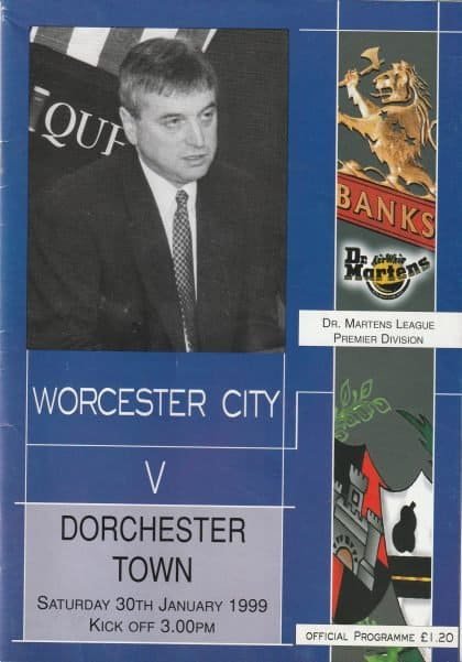 Worcester City v Dorchester Town  30-Jan-1999