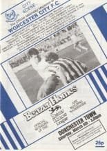 Worcester City v Dorchester Town 05-Mar-1988