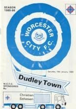 Worcester City v Dudley Town  18-Jan-1986