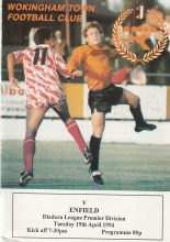 Wokingham Town v Enfield  19-Apr-1994