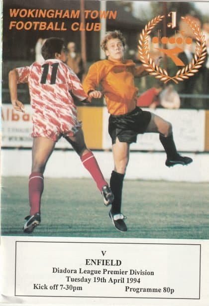 Wokingham Town v Enfield  19-Apr-1994