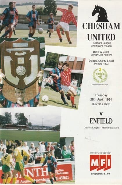 Chesham United v Enfield   28-Apr-1994