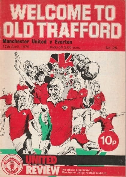 Manchester United v Everton 17-Apr-1976