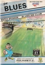 Southend United v Fulham 10-Nov-1990