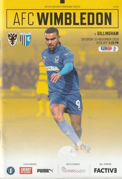 AFC Wimbledon v Gillingham 23-Nov-2019