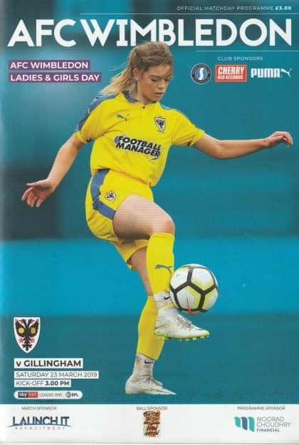 AFC Wimbledon v Gillingham  23-Mar-2019