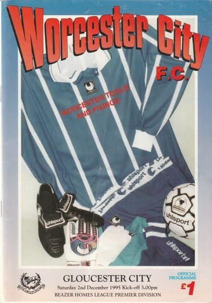 Worcester City v Gloucester City 02-Dec-1995