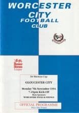 Worcester City v Gloucester City 07-Nov-1994