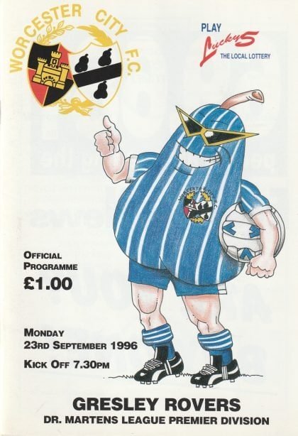 Worcester City v Gresley Rovers 23-Sep-1996