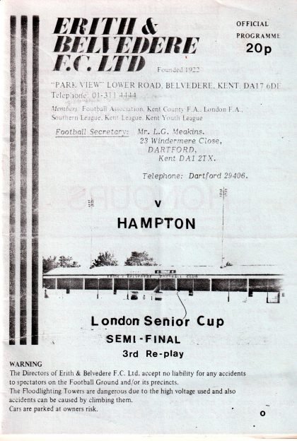 Erith & Belvedere v Hampton  21-Apr-1987