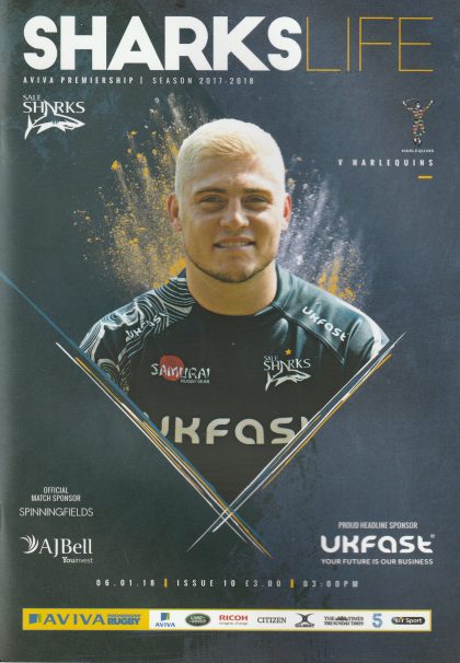 Sale Sharks v Harlequins 06-Jan-2018