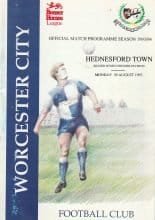 Worcester City v Hednesford Town 30-Aug-1993