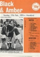 Cambridge United v Hereford United  17-Feb-1974