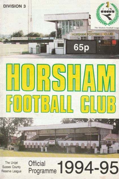 Horsham v Hertford Town  25-Feb-1995