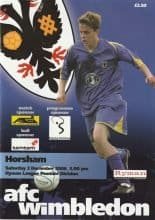 AFC Wimbledon v Horsham 02-Dec-2006