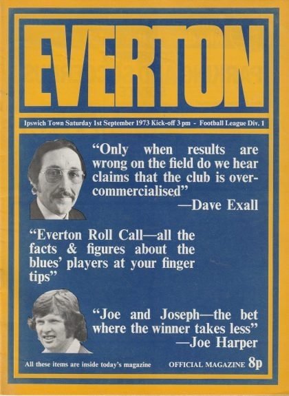 Everton v Ipswich Town  01-Sep-1973