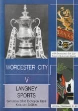 Worcester City v Langney Sports  31-Oct-1998