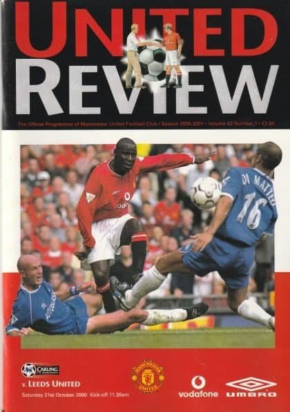 Manchester United v Leeds United 21-Oct-2000