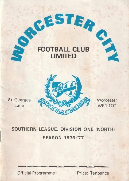 Worcester City v Leek Town 1976-77