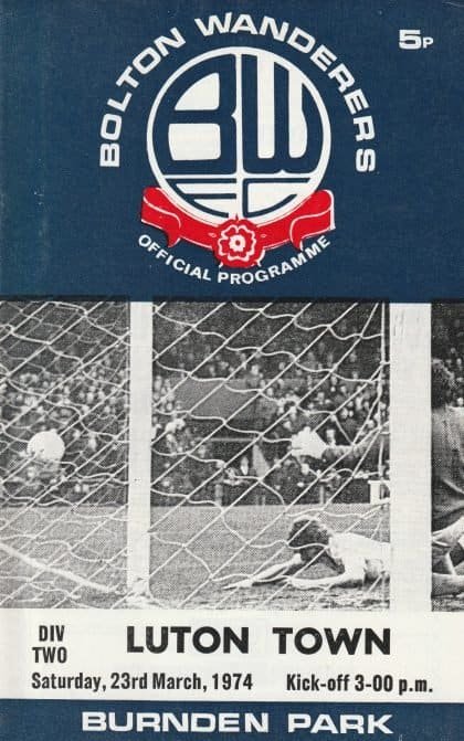 Bolton Wanderers v Luton Town  23-Mar-1974