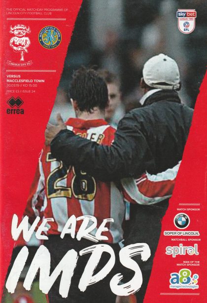 Lincoln City v Macclesfield Town   30-Mar-2019