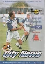 Worcester City v Mangotsfield United  04-Nov-2000