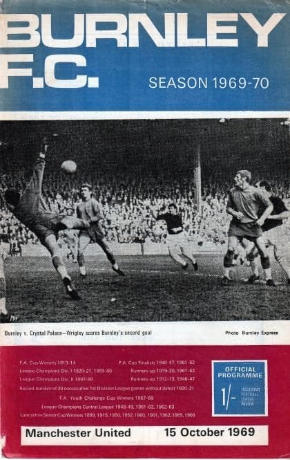 Burnley v Manchester United 15-Oct-1969