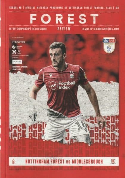 Nottingham Forest v Middlesbrough 10-Dec-2019