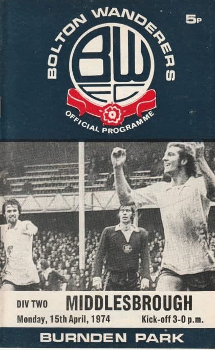 Bolton Wanderers v Middlesbrough   15-Apr-1974