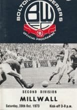 Bolton Wanderers v Millwall  20-Oct-1973