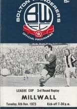 Bolton Wanderers v Millwall  06-Nov-1973